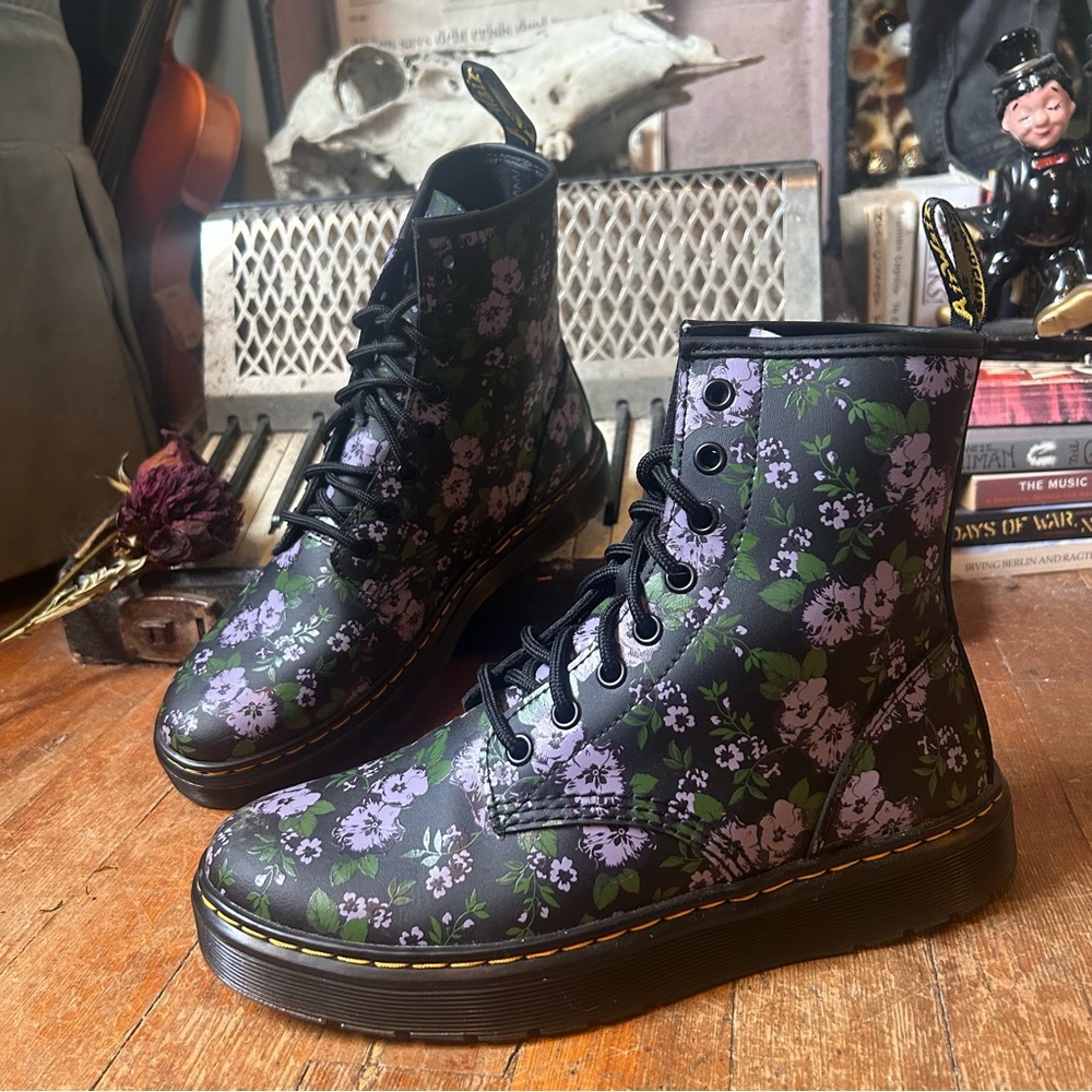 🪻Floral Dr. Martens “Zavala” Boots🪻